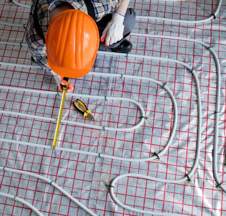 Pose de plancher chauffant Belfort