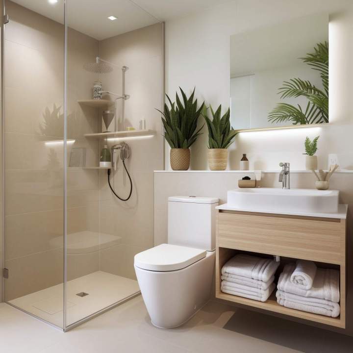 Salle de bain PMR à Belfort